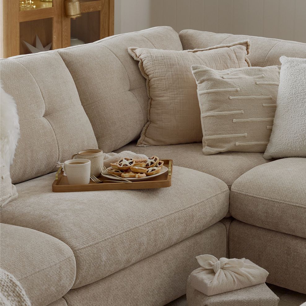 Marley 5 Seat Modular Corner Sofa in Lila Natural Fabric - Group 3 2