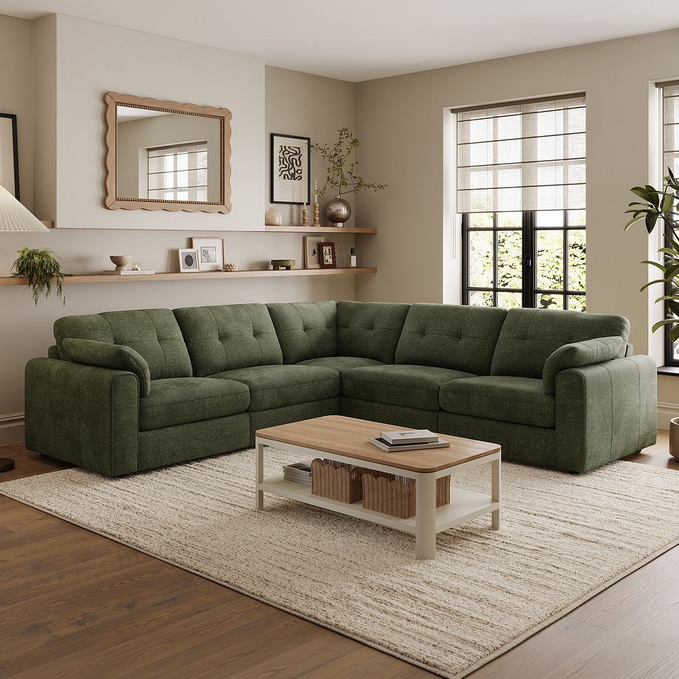 Marley 5 Seat Modular Corner Sofa in Lila Pine Fabric - Group 3 1