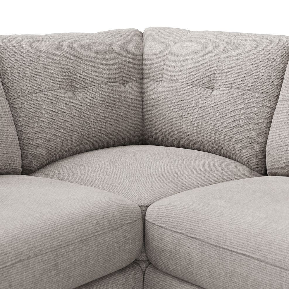 Marley 5 Seat Modular Corner Sofa in Lila Stone Fabric - Group 3 7