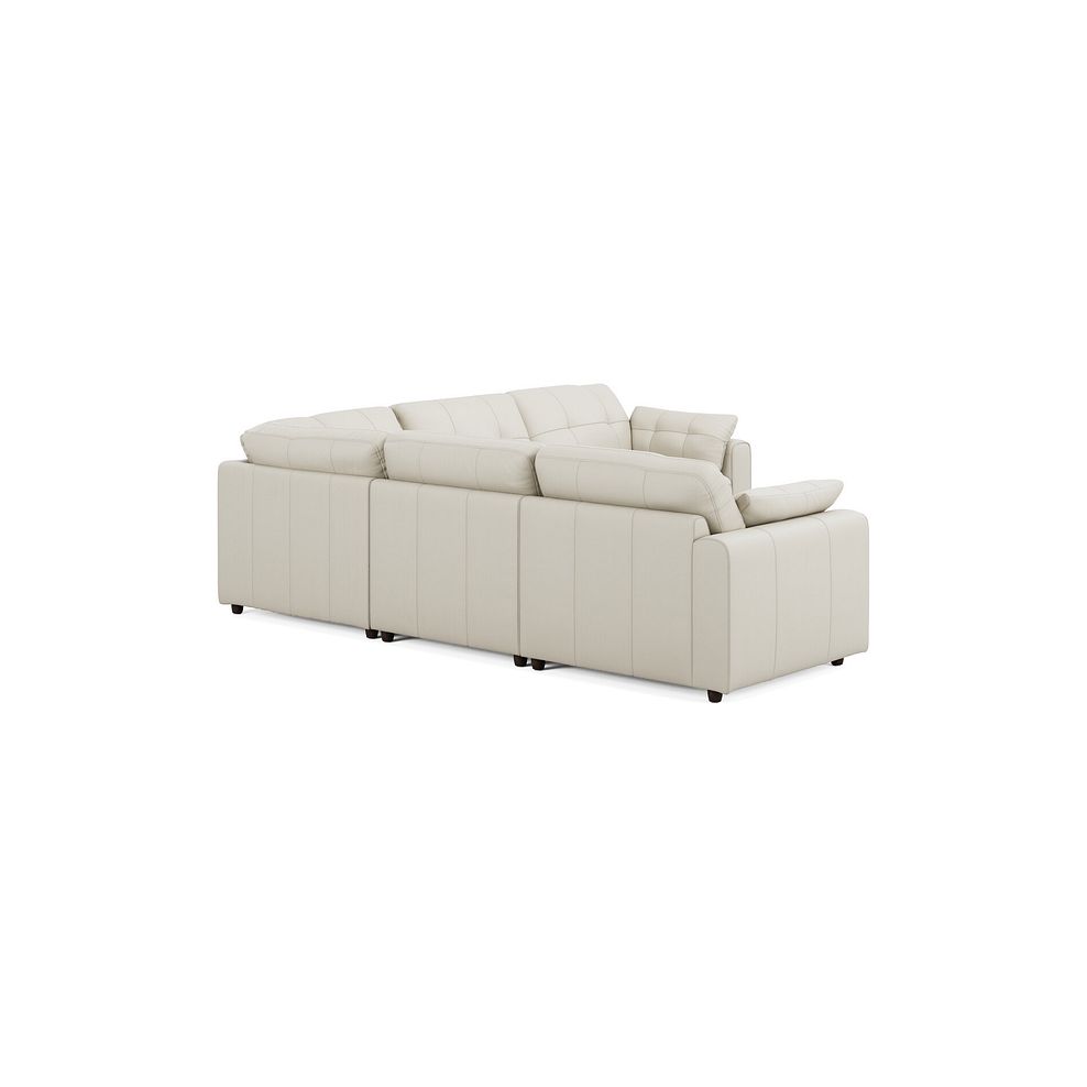 Marley 5 Seat Modular Corner Sofa in Oslo Bone China Leather - Group 3 2