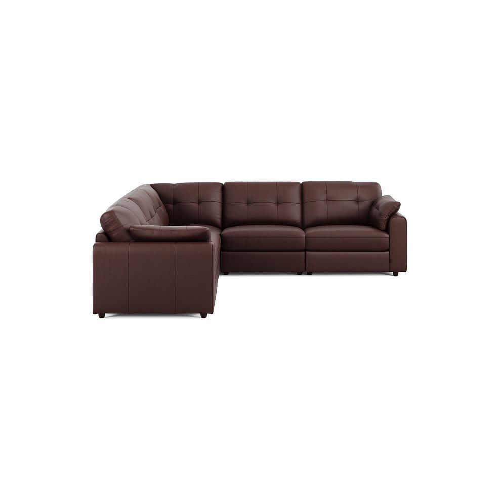 Marley 5 Seat Modular Corner Sofa in Oslo Chestnut Leather - Group 3 4