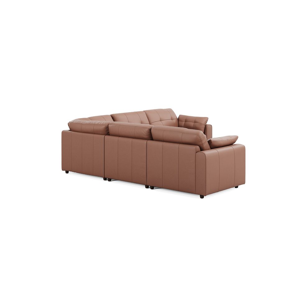 Marley 5 Seat Modular Corner Sofa in Oslo Mocha Mouse Leather - Group 3 2