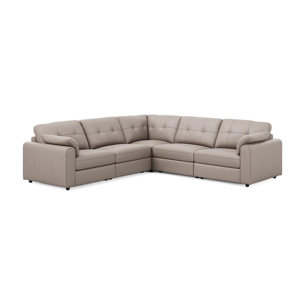 Marley 5 Seat Modular Corner Sofa in Oslo Oyster Leather - Group 3 3