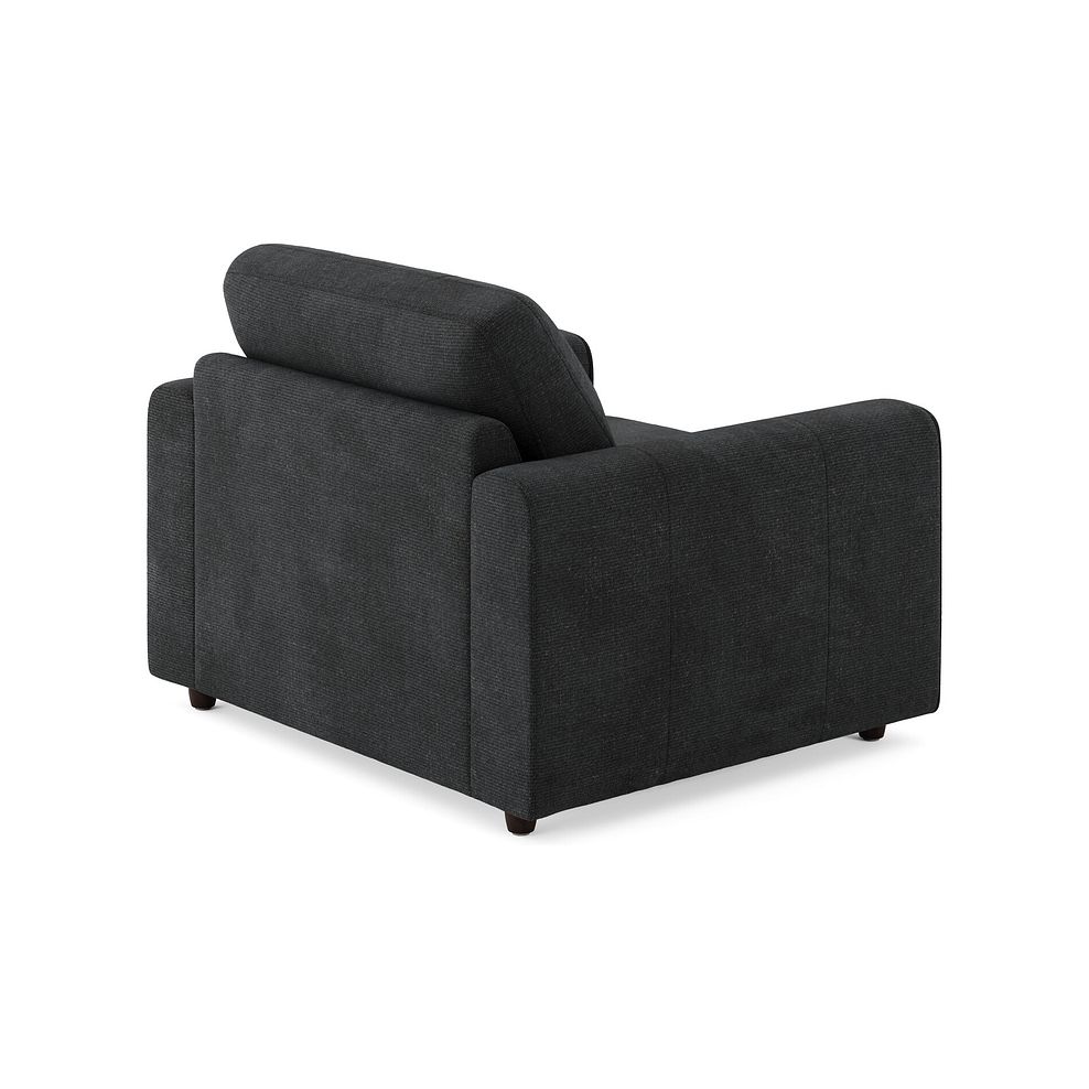 Marley Armchair in  Lila Charcoal Fabric 2