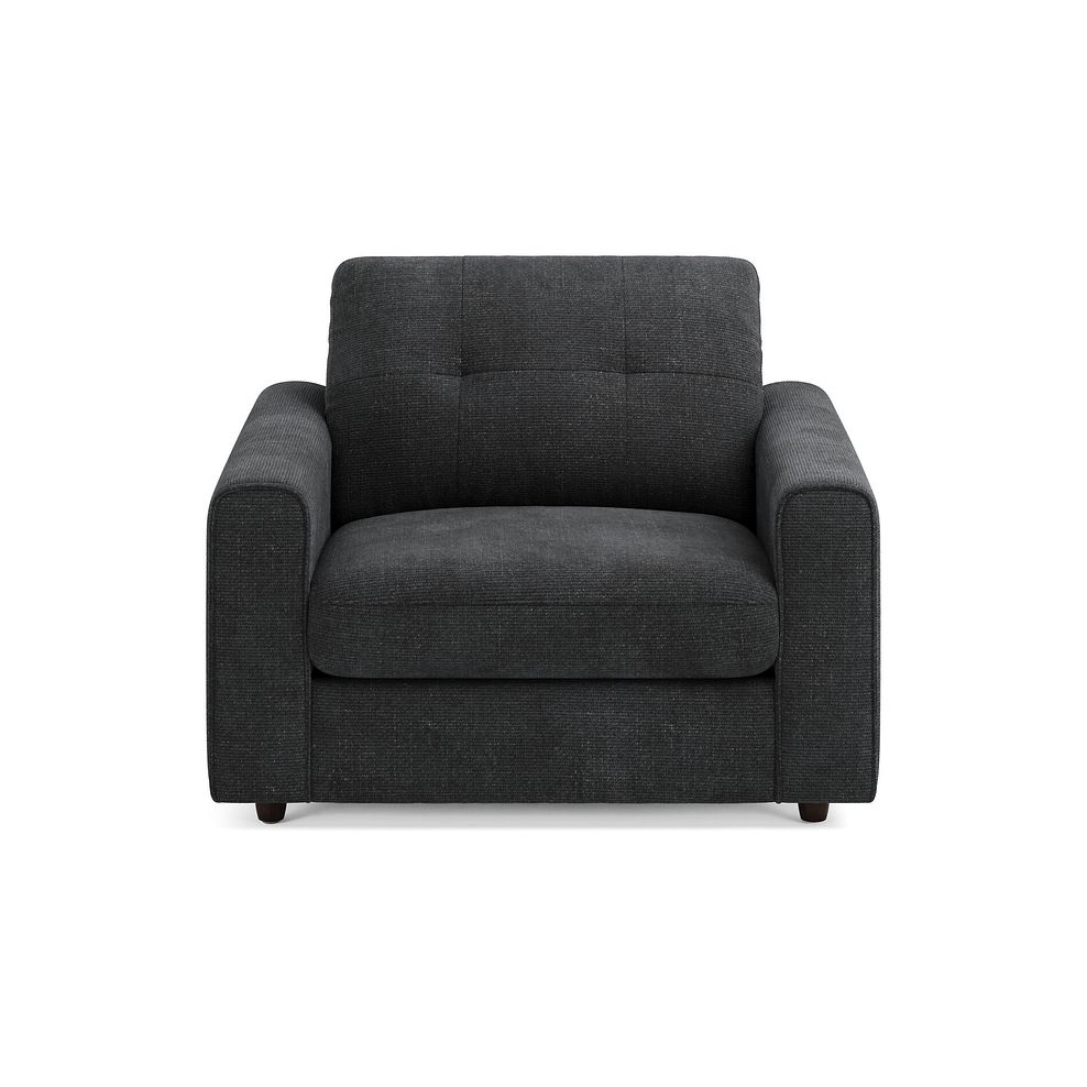Marley Armchair in  Lila Charcoal Fabric 3