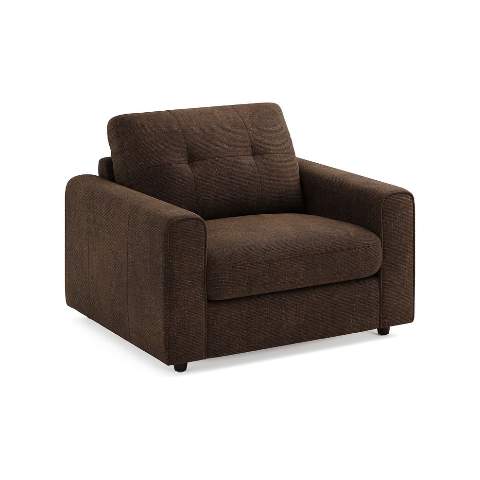 Marley Armchair in  Lila Chocolate Fabric 1