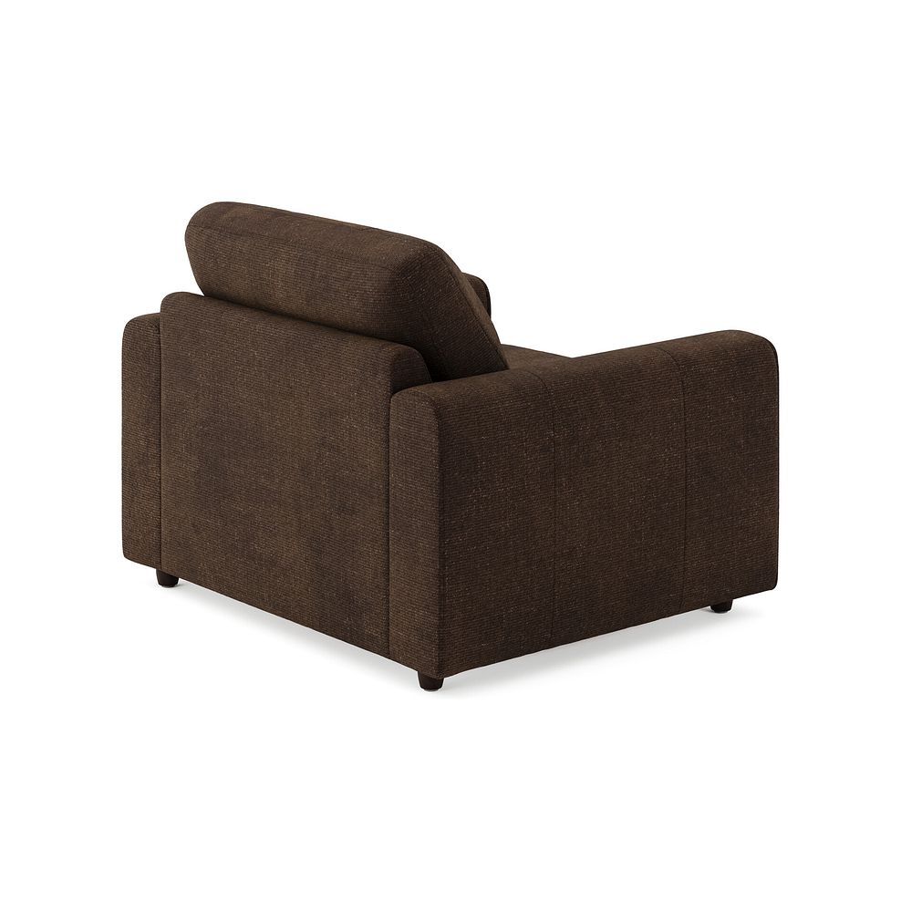 Marley Armchair in  Lila Chocolate Fabric 2