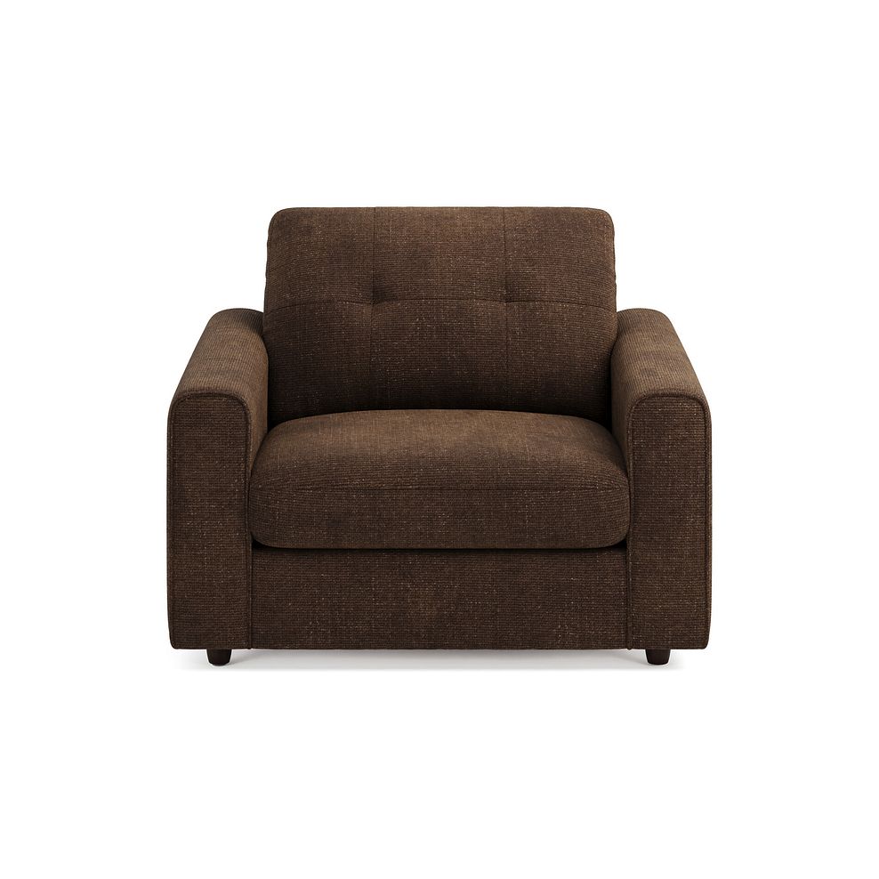 Marley Armchair in  Lila Chocolate Fabric 3