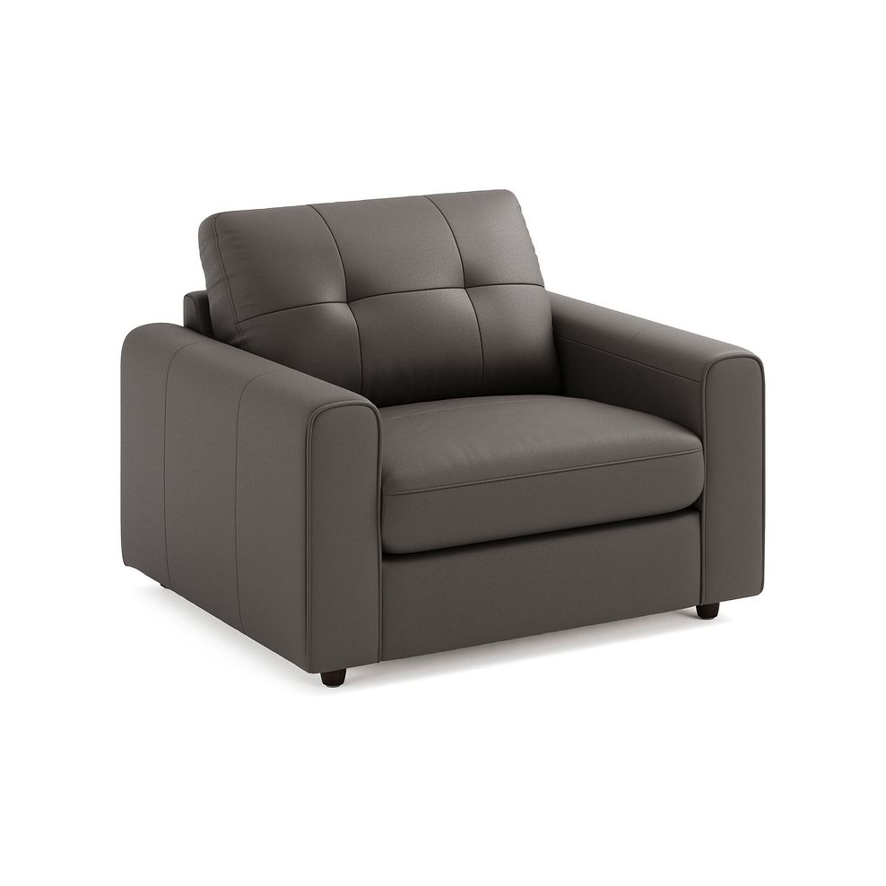 Marley Armchair in  Oslo Elephant Grey Leather 1