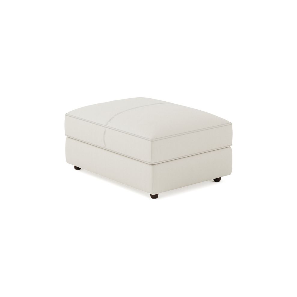 Marley Footstool in  Oslo Bone China Leather 1