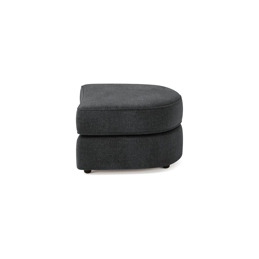 Marley Half Moon Footstool in  Lila Charcoal Fabric 4