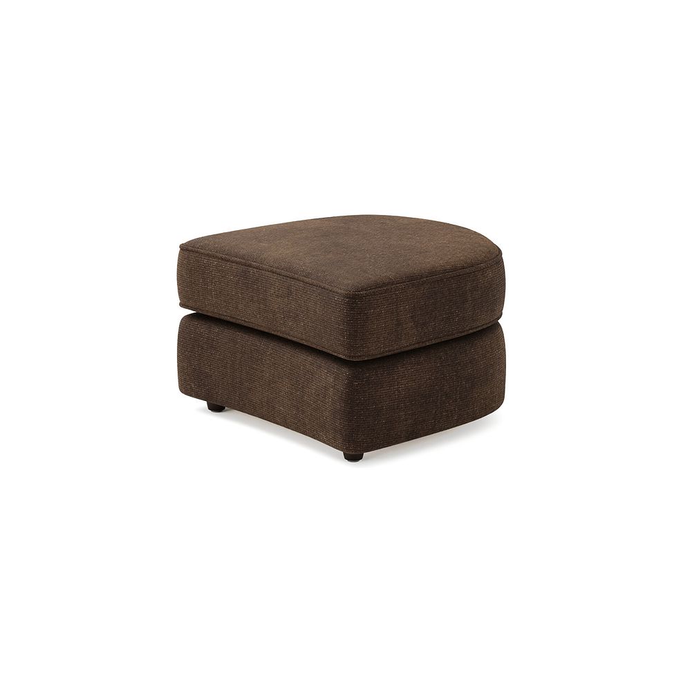 Marley Half Moon Footstool in  Lila Chocolate Fabric 2
