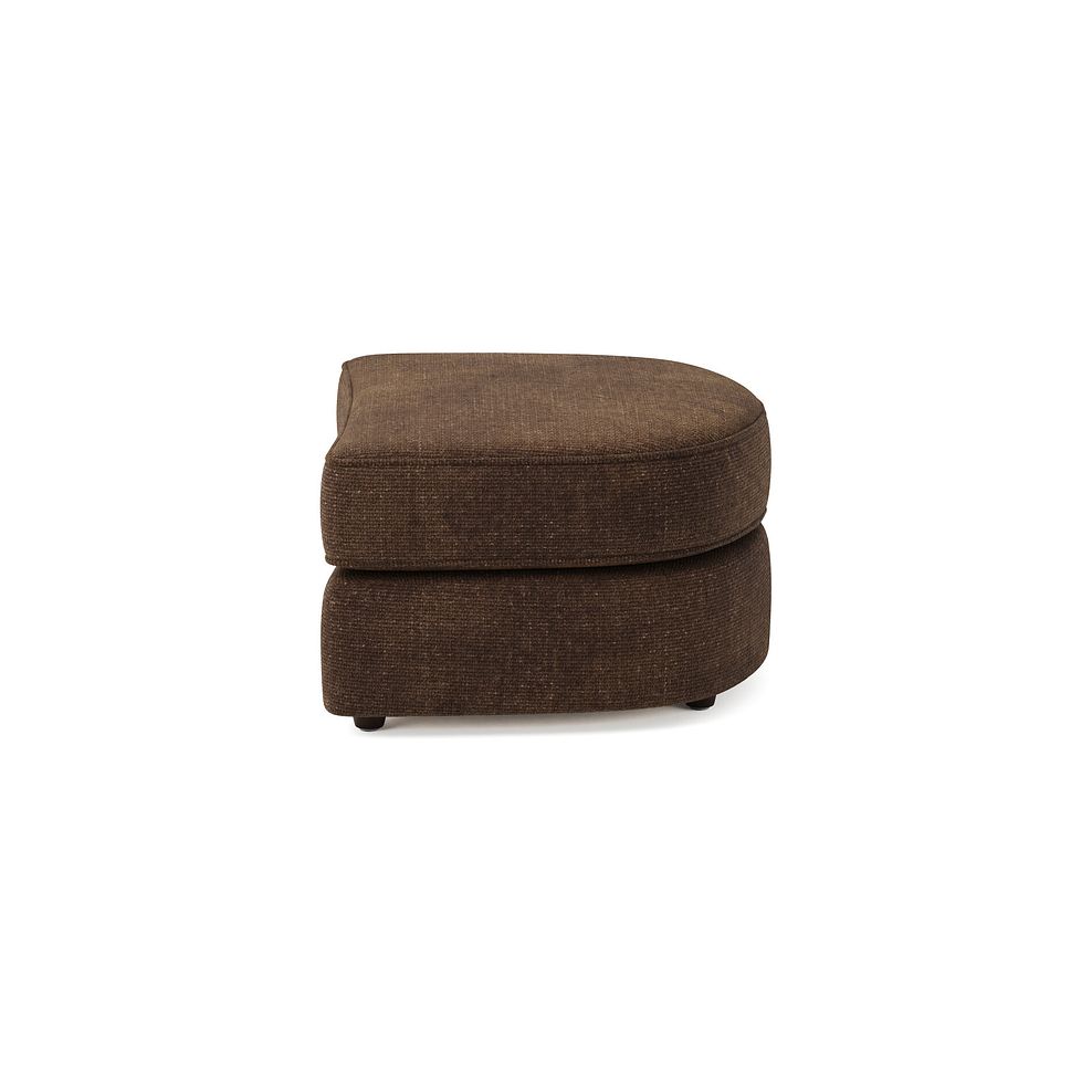 Marley Half Moon Footstool in  Lila Chocolate Fabric 4