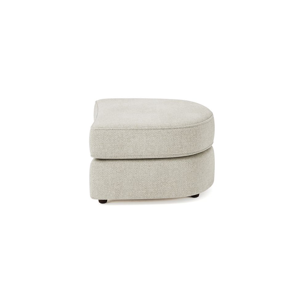 Marley Half Moon Footstool in  Lila Ivory Fabric 4