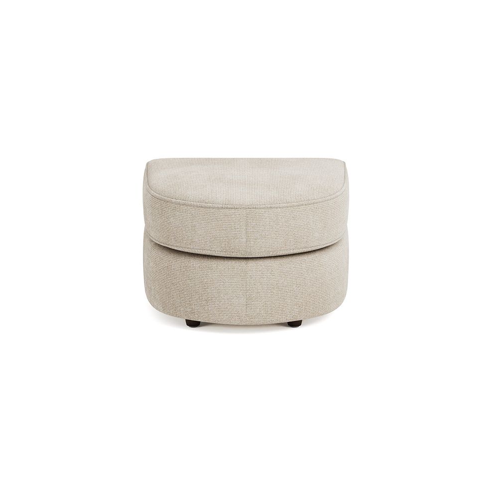 Marley Half Moon Footstool in  Lila Natural Fabric 3
