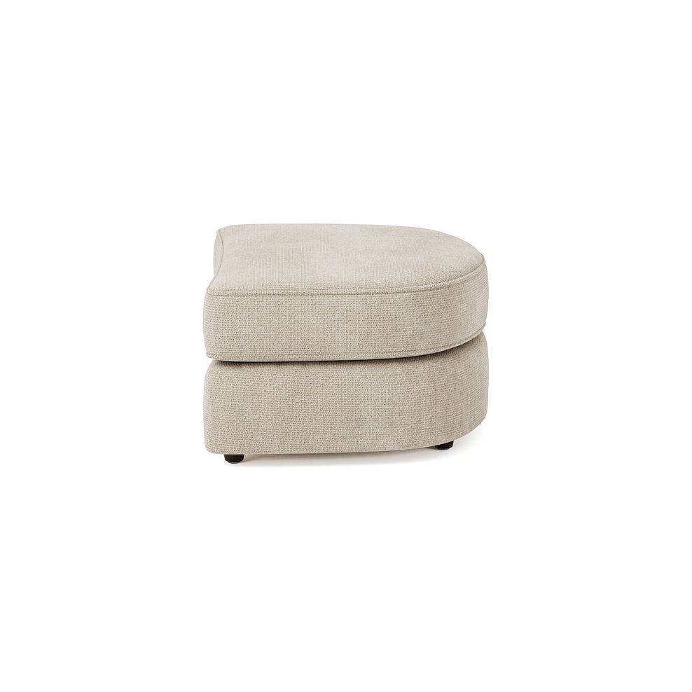 Marley Half Moon Footstool in  Lila Natural Fabric 4