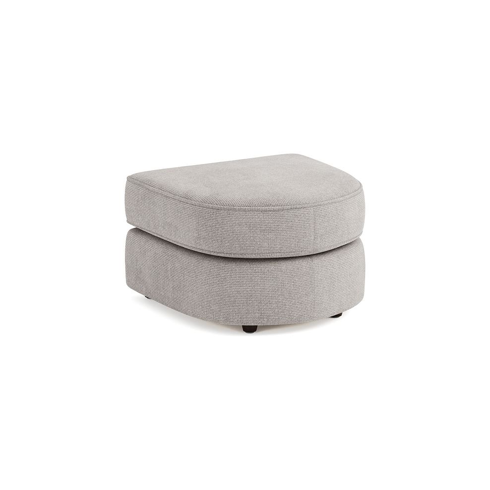 Marley Half Moon Footstool in  Lila Stone Fabric 1