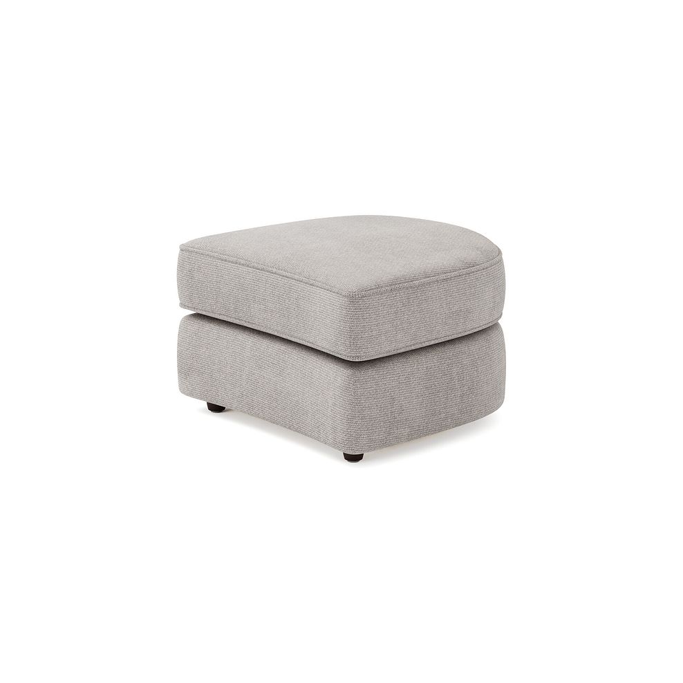 Marley Half Moon Footstool in  Lila Stone Fabric 2