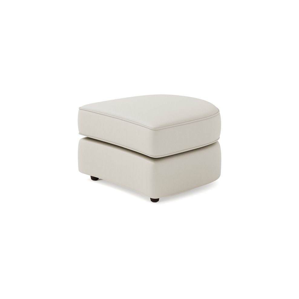 Marley Half Moon Footstool in  Oslo Bone China Leather 2