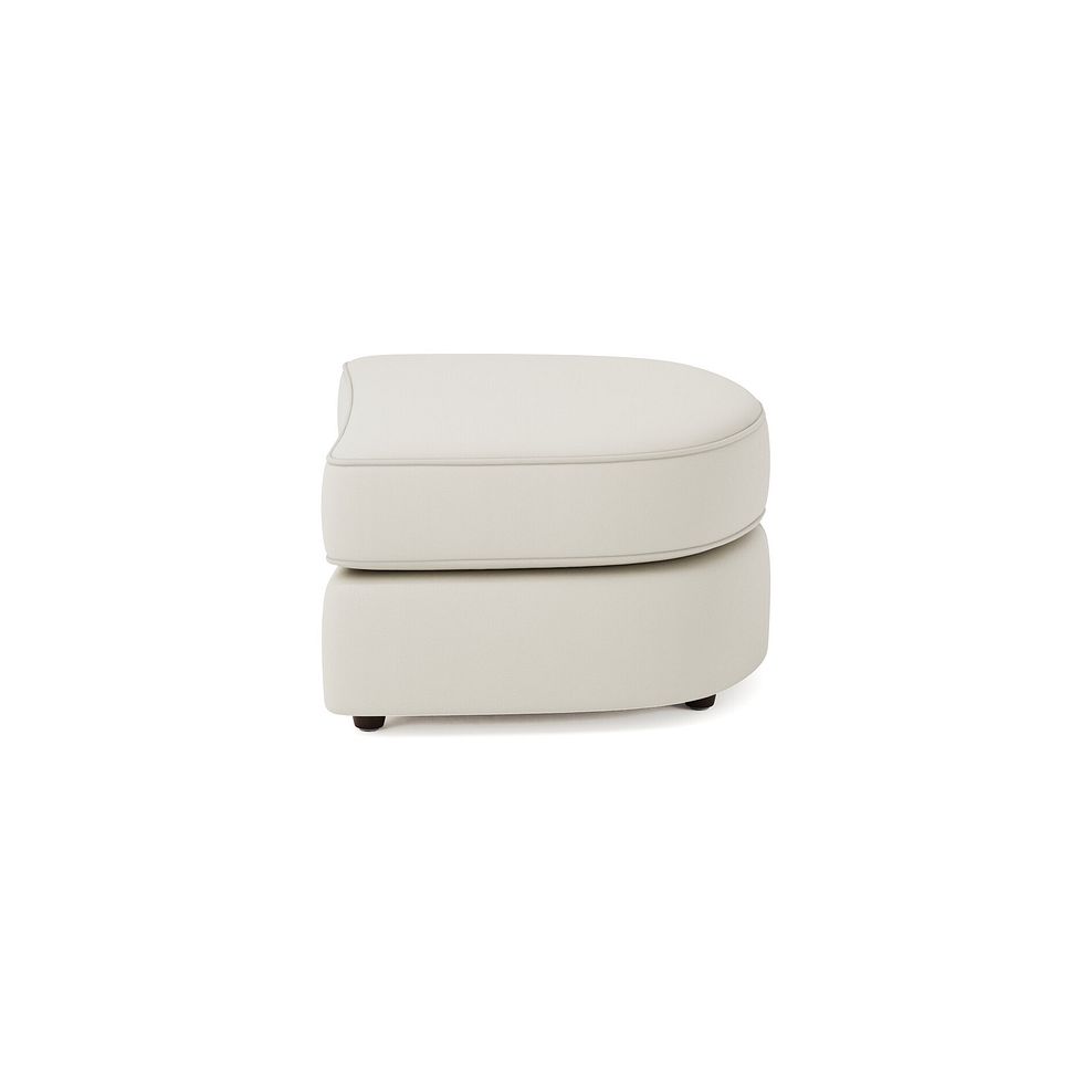 Marley Half Moon Footstool in  Oslo Bone China Leather 4
