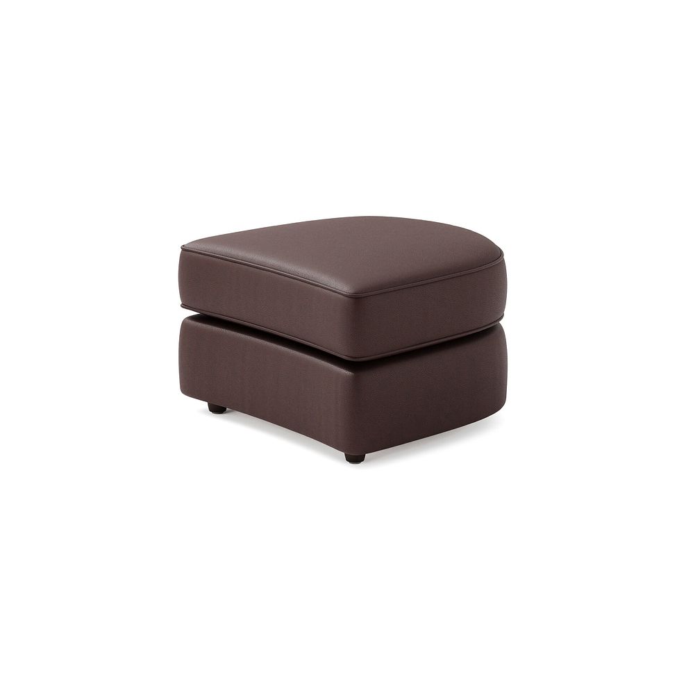 Marley Half Moon Footstool in  Oslo Chestnut Leather 2