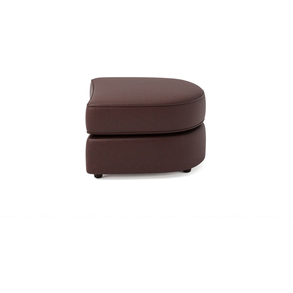 Marley Half Moon Footstool in  Oslo Chestnut Leather 4