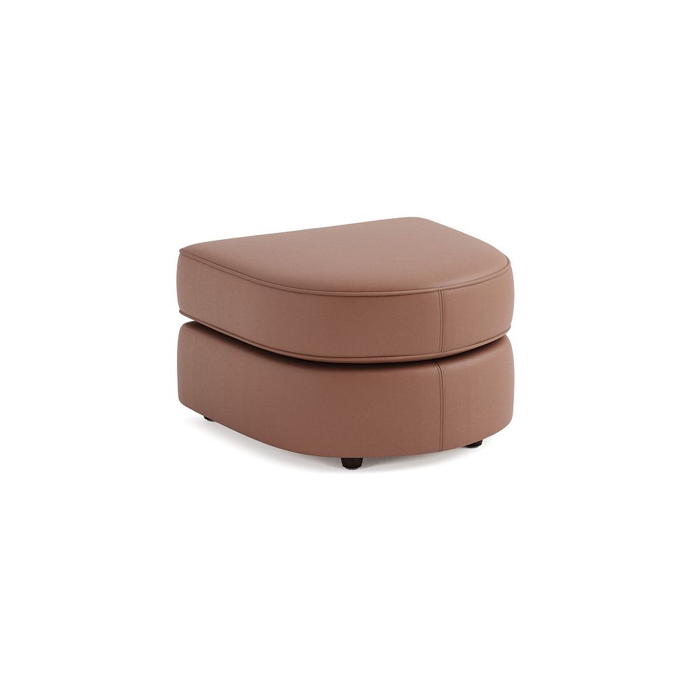 Marley Half Moon Footstool in  Oslo Mocha Mouse Leather 1