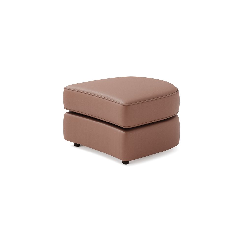Marley Half Moon Footstool in  Oslo Mocha Mouse Leather 2