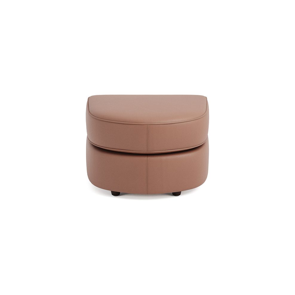 Marley Half Moon Footstool in  Oslo Mocha Mouse Leather 3