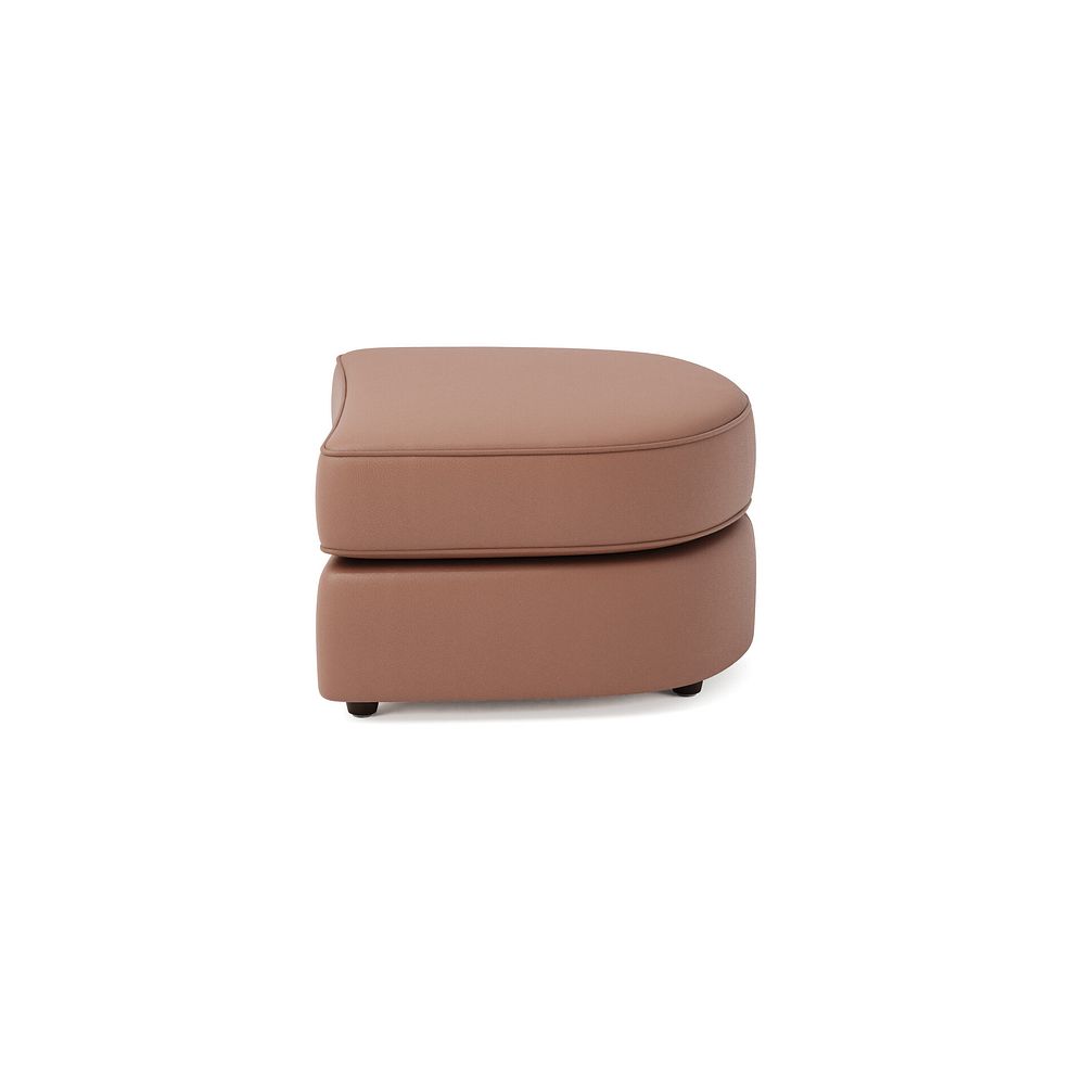 Marley Half Moon Footstool in  Oslo Mocha Mouse Leather 4