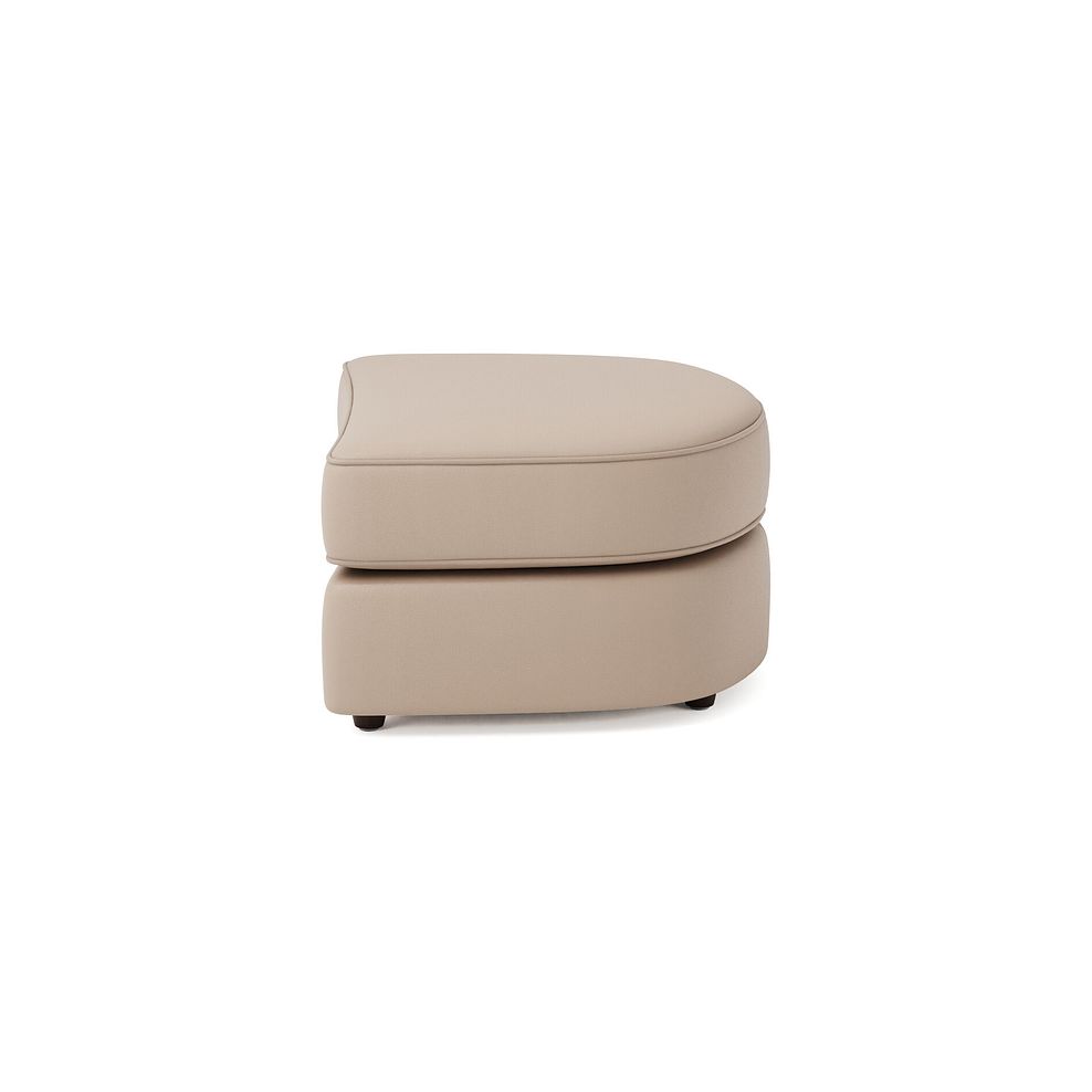 Marley Half Moon Footstool in  Oslo Mushroom Leather 4