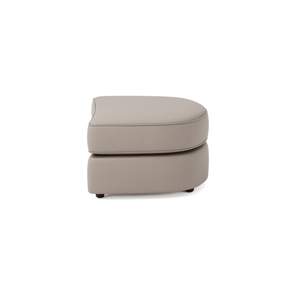 Marley Half Moon Footstool in  Oslo Oyster Leather 4