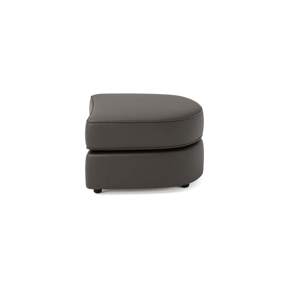 Marley Half Moon Footstool in  Oslo Storm Leather 4
