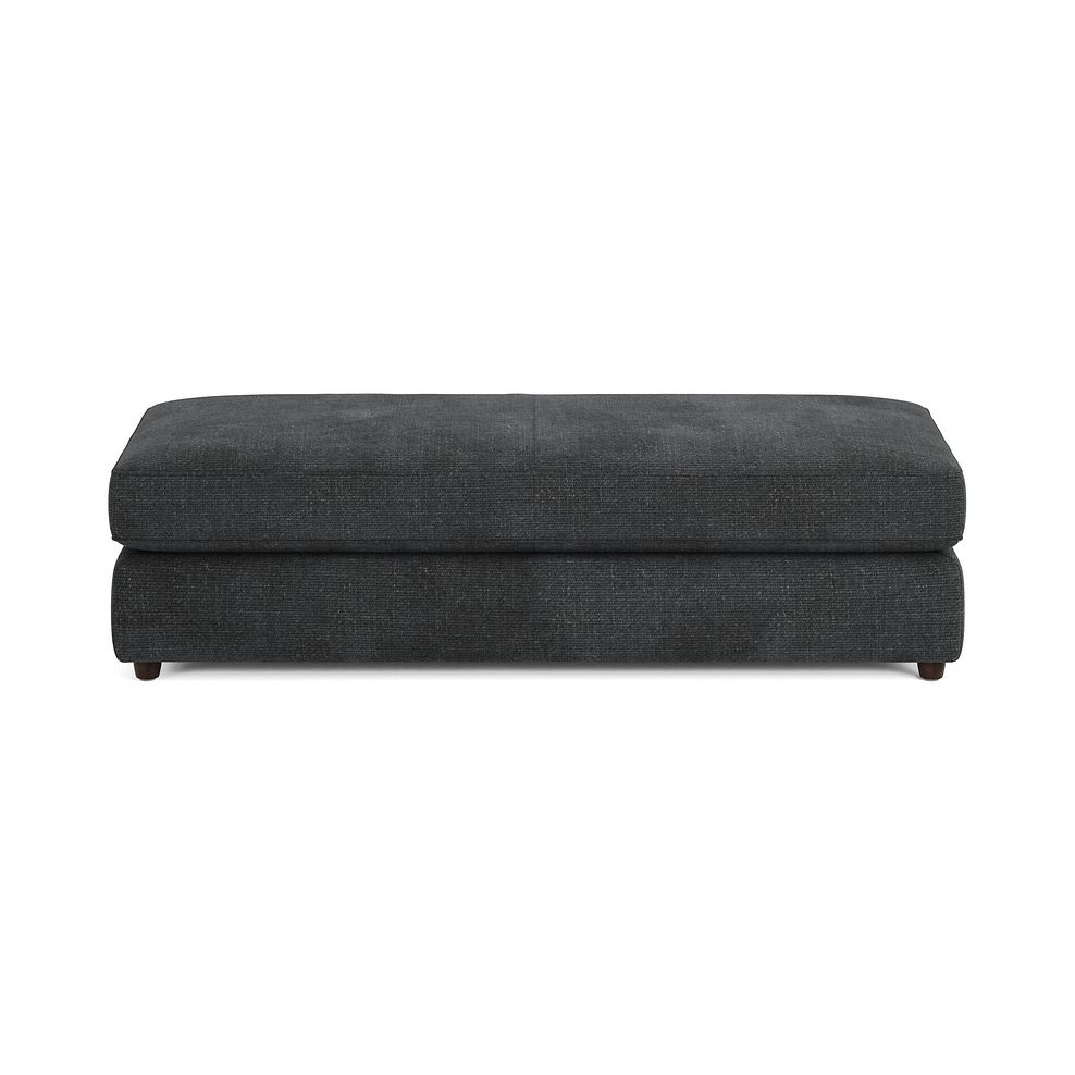 Marley Large Fender Footstool in  Lila Charcoal Fabric 3