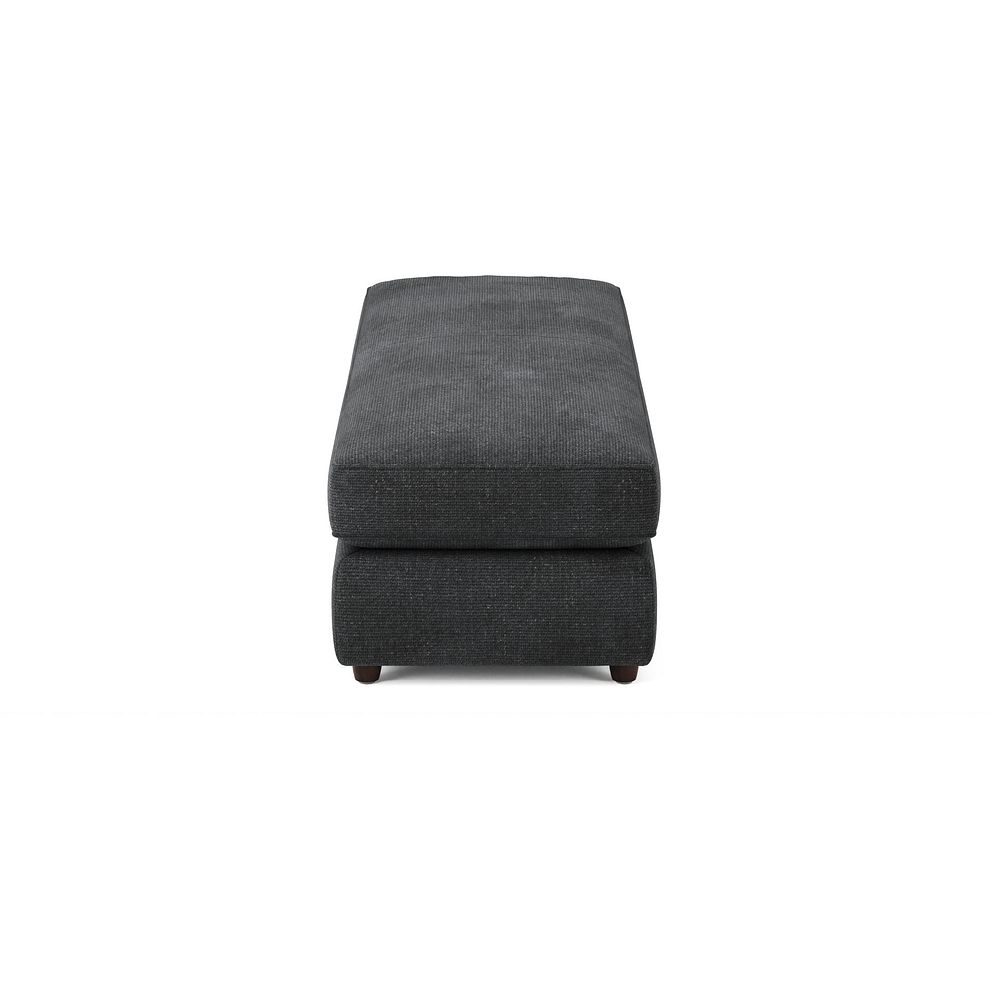 Marley Large Fender Footstool in  Lila Charcoal Fabric 4