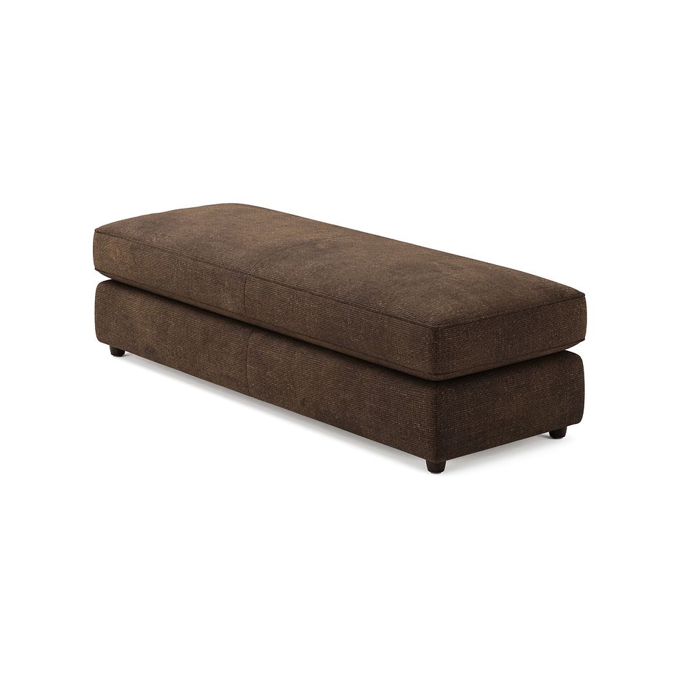 Marley Large Fender Footstool in  Lila Chocolate Fabric 2