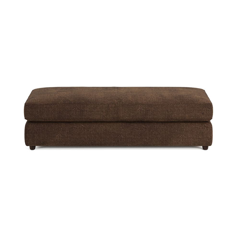 Marley Large Fender Footstool in  Lila Chocolate Fabric 3