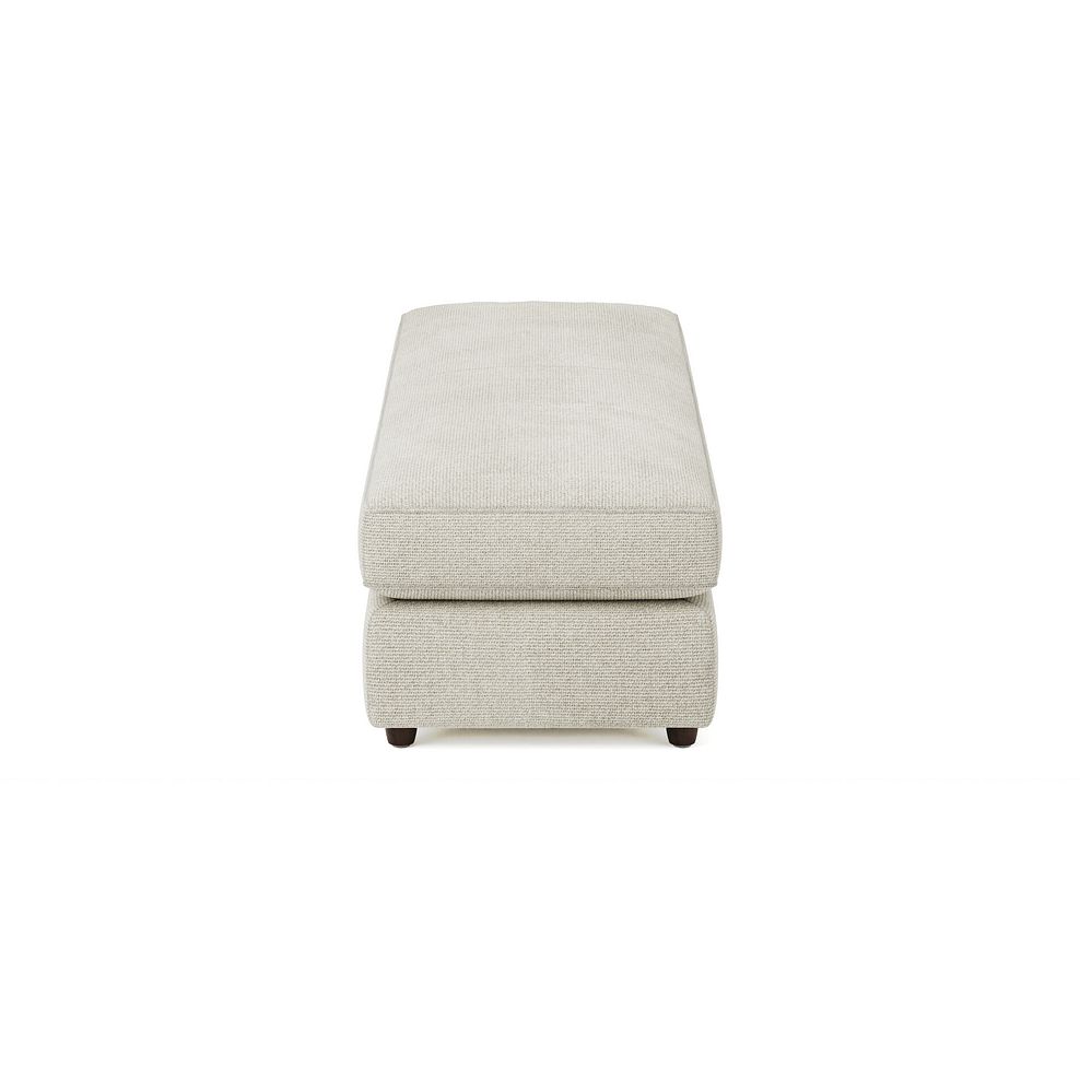 Marley Large Fender Footstool in  Lila Ivory Fabric 4