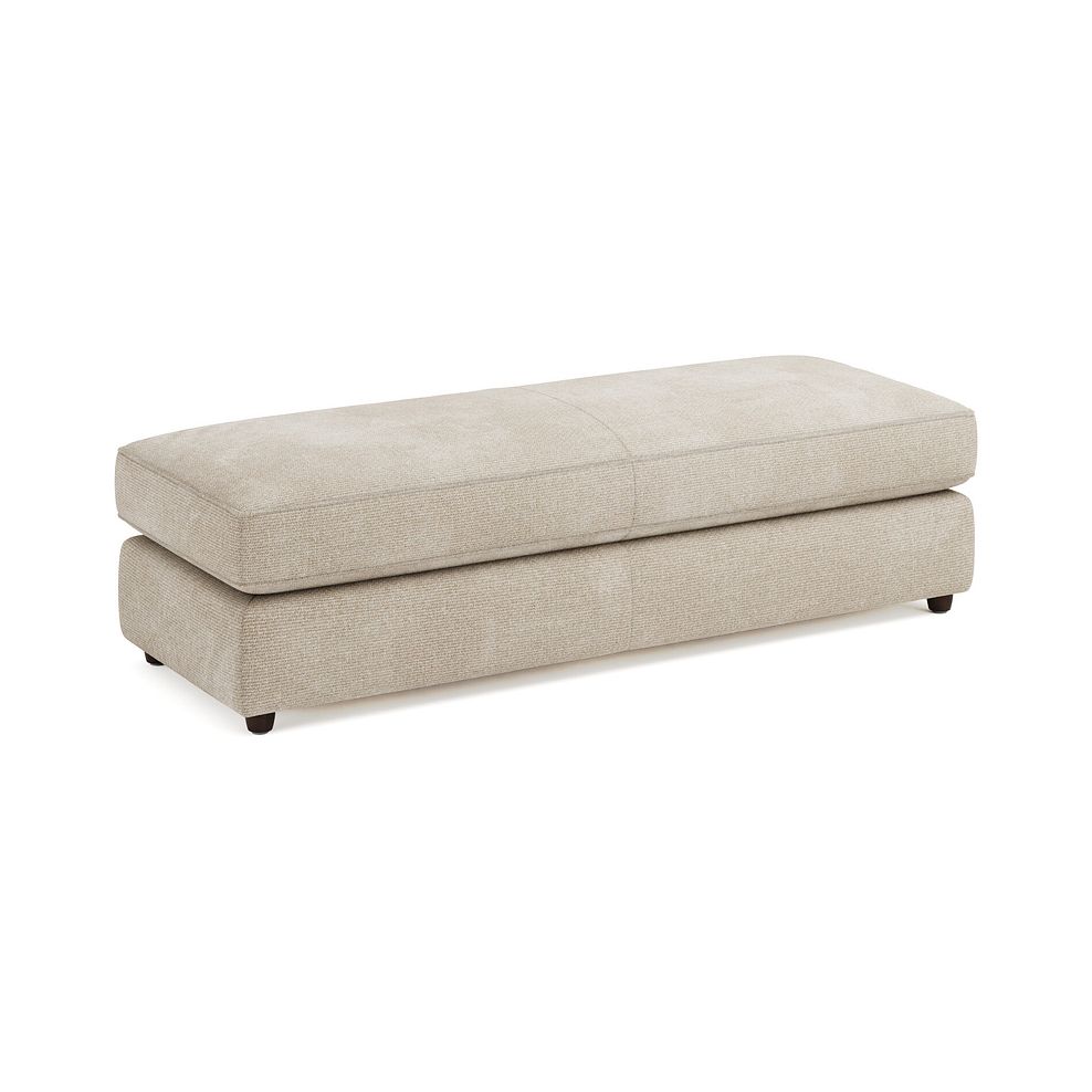 Marley Large Fender Footstool in  Lila Natural Fabric 1