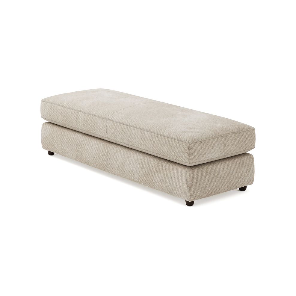Marley Large Fender Footstool in  Lila Natural Fabric 2
