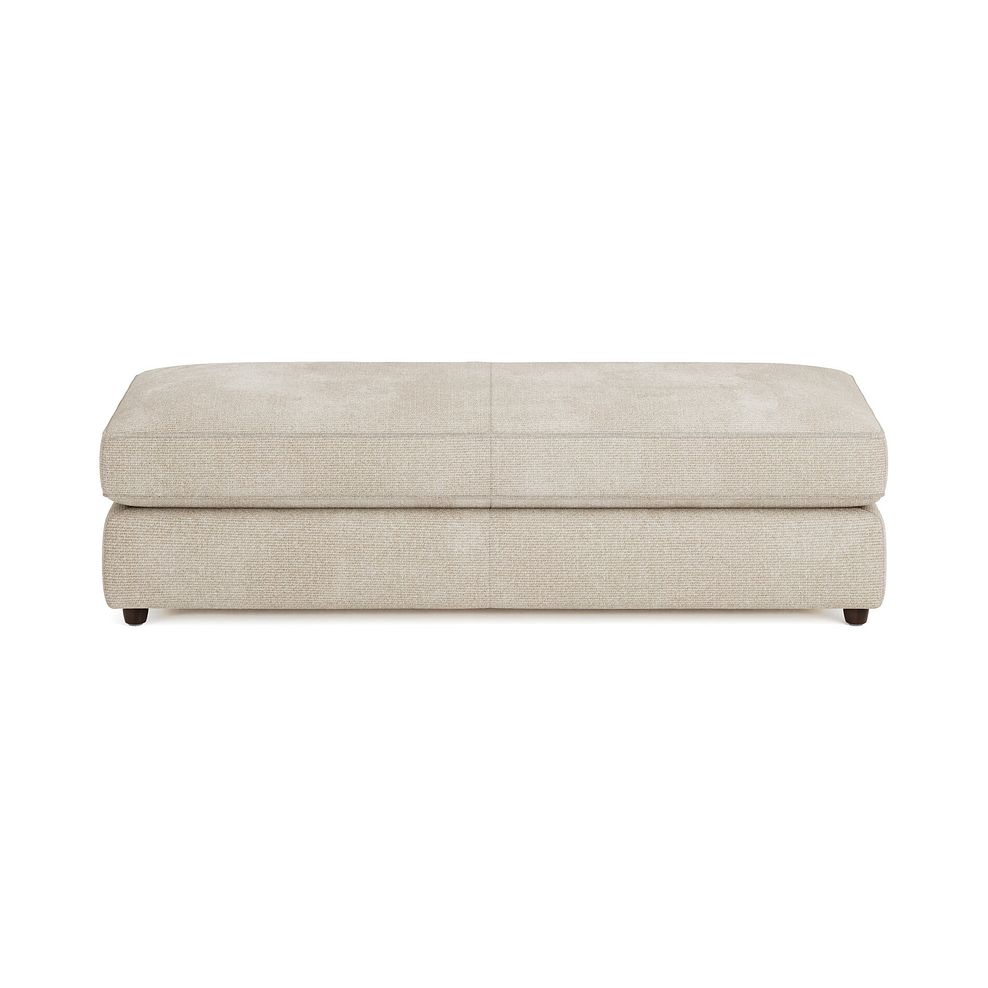 Marley Large Fender Footstool in  Lila Natural Fabric 3