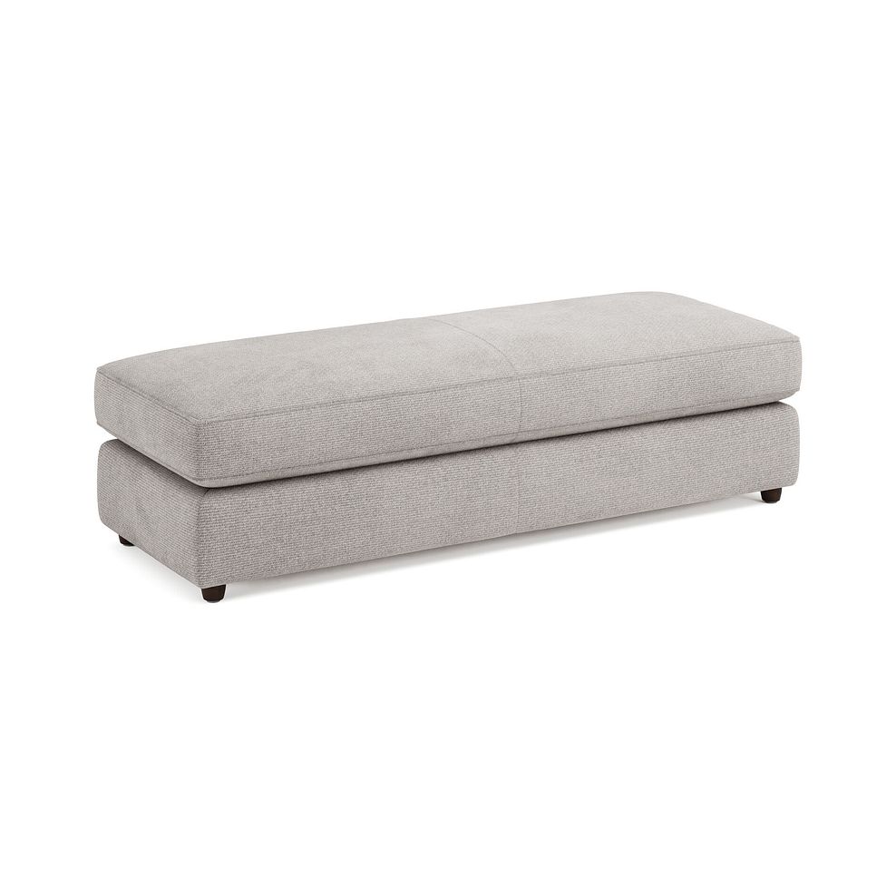 Marley Large Fender Footstool in  Lila Stone Fabric 1