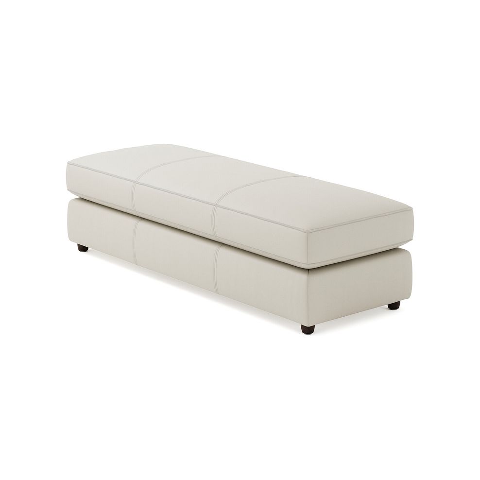 Marley Large Fender Footstool in  Oslo Bone China Leather 2