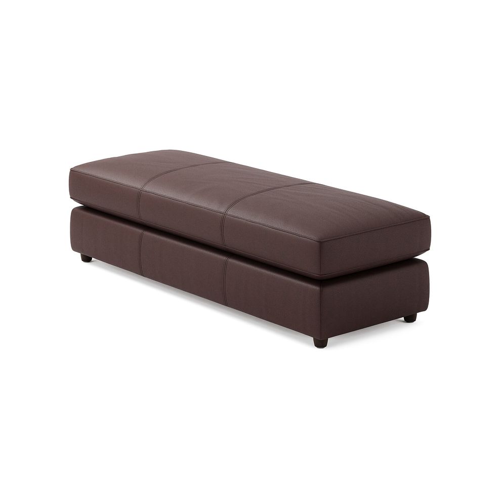 Marley Large Fender Footstool in  Oslo Chestnut Leather 2