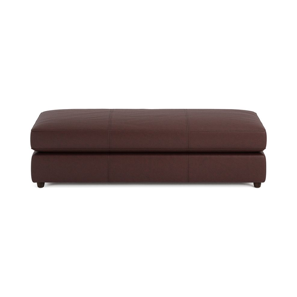 Marley Large Fender Footstool in  Oslo Chestnut Leather 3