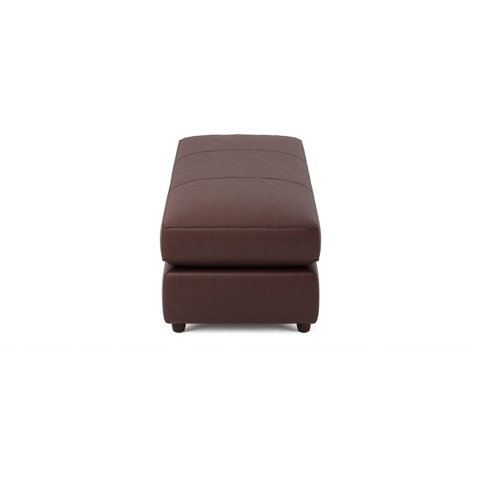 Marley Large Fender Footstool in  Oslo Chestnut Leather 4