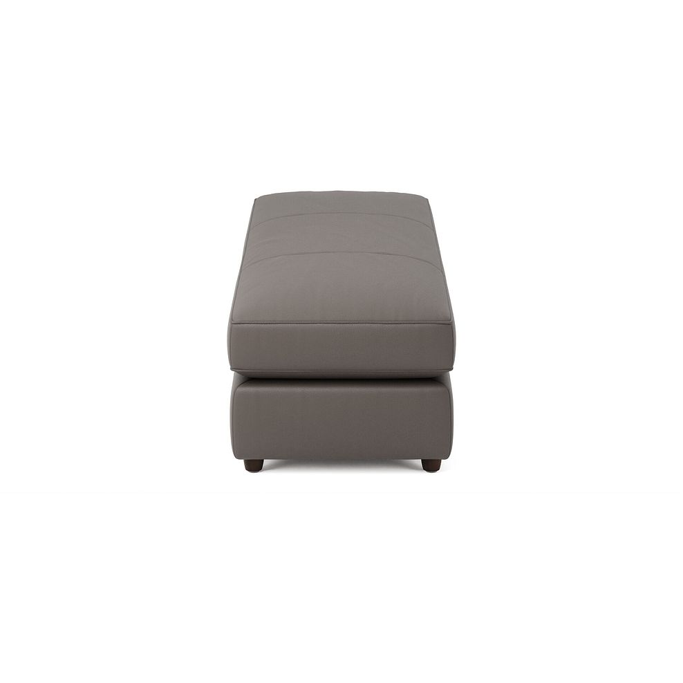 Marley Large Fender Footstool in  Oslo Elephant Grey Leather 4