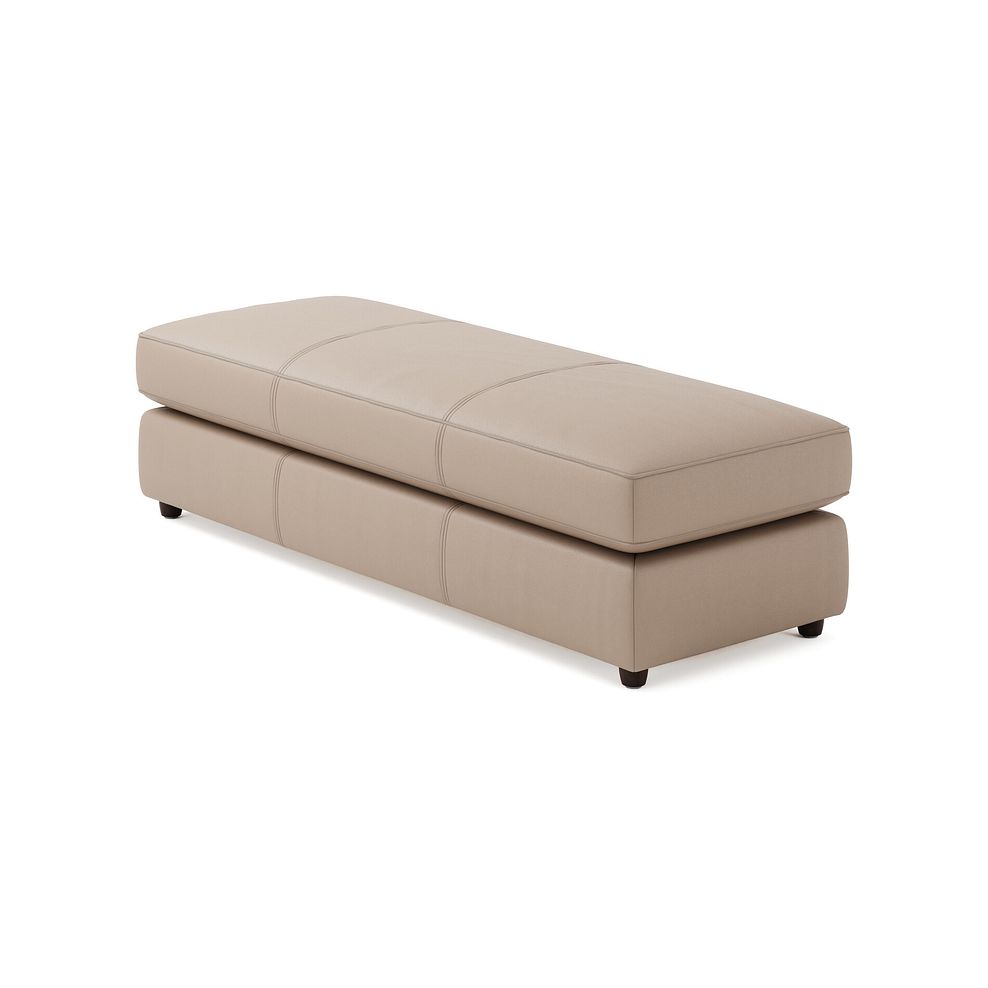 Marley Large Fender Footstool in  Oslo Mushroom Leather 2
