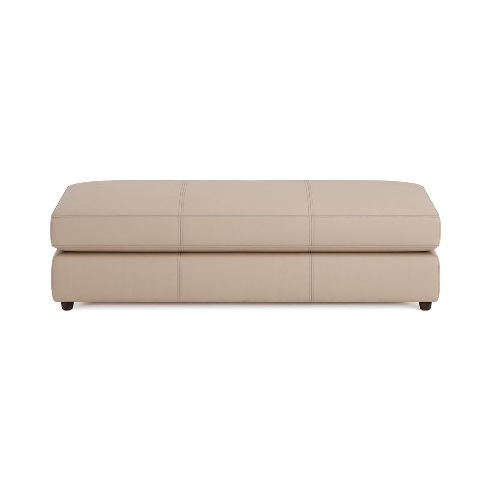 Marley Large Fender Footstool in  Oslo Mushroom Leather 3