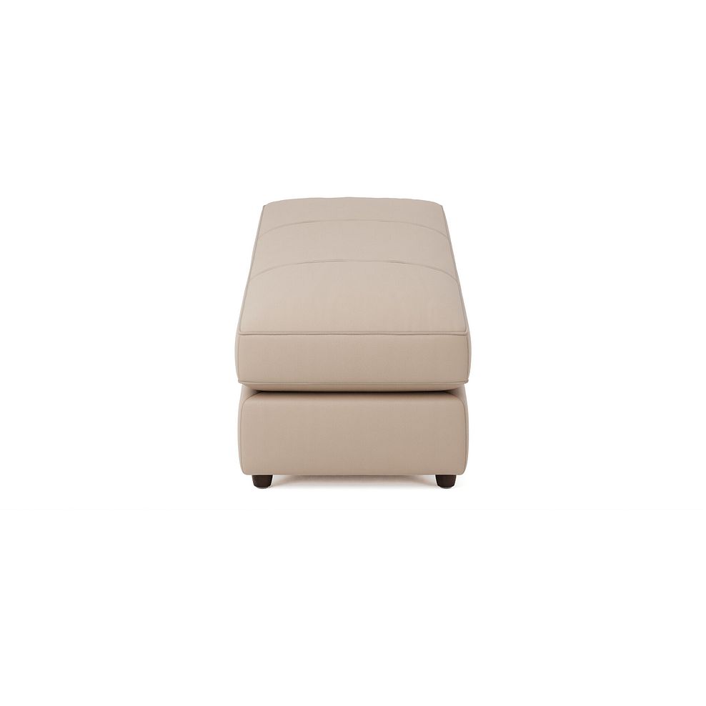 Marley Large Fender Footstool in  Oslo Mushroom Leather 4